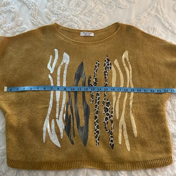 Via Vitale foil print sweater - Picture 9 of 10